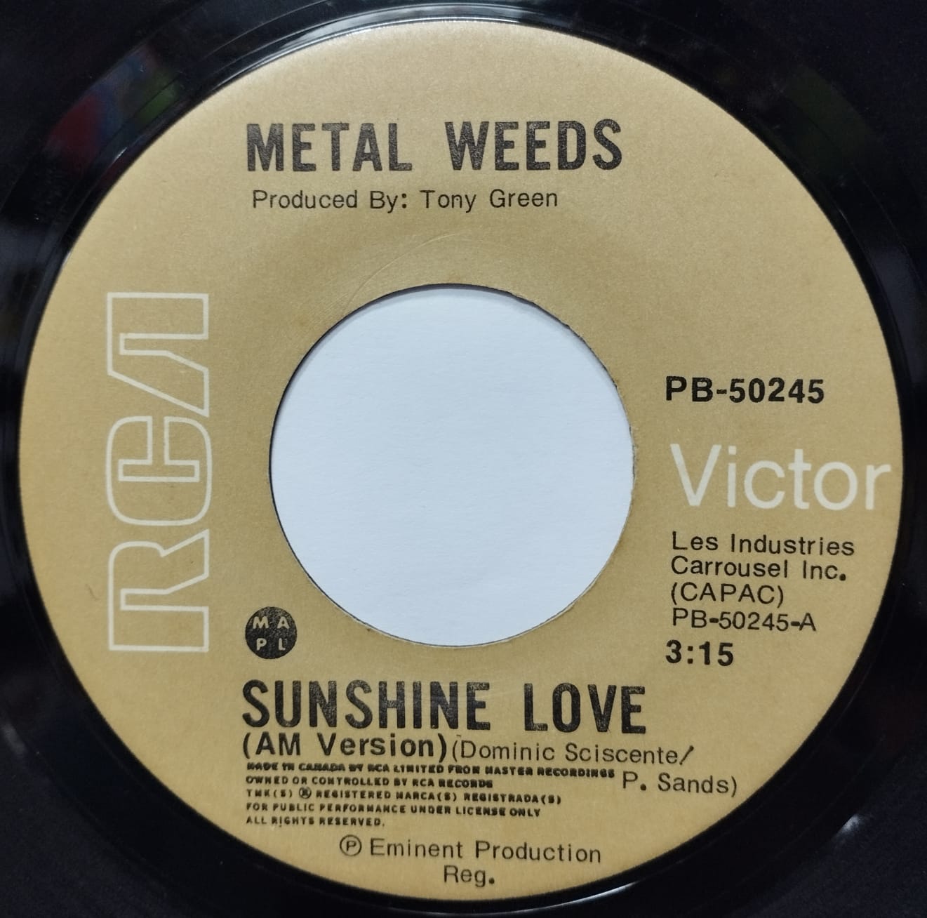 Metal Weeds ‎– Sunshine Love (Compacto)
