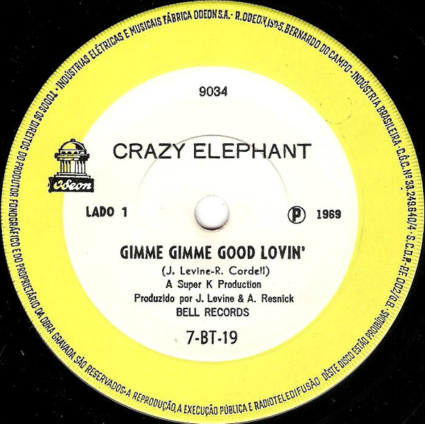 Crazy Elephant ‎– Gimme Gimme Good Lovin' (Compacto)