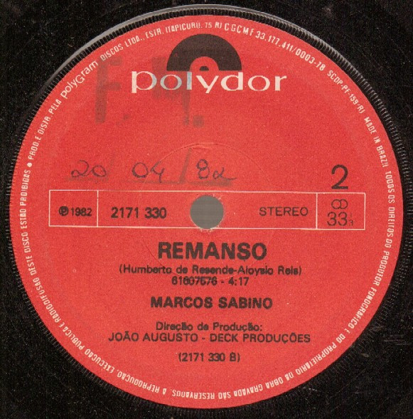 Marcos Sabino - Reluz / Remanso (Compacto)